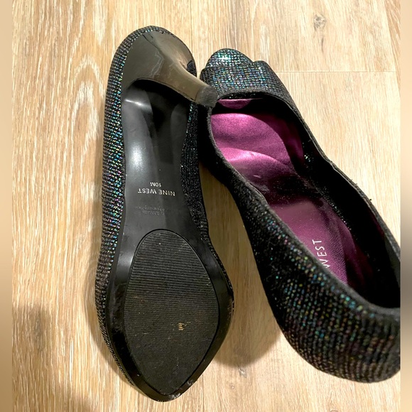 NWOT Nine West Sparkle Heels - Picture 2 of 4